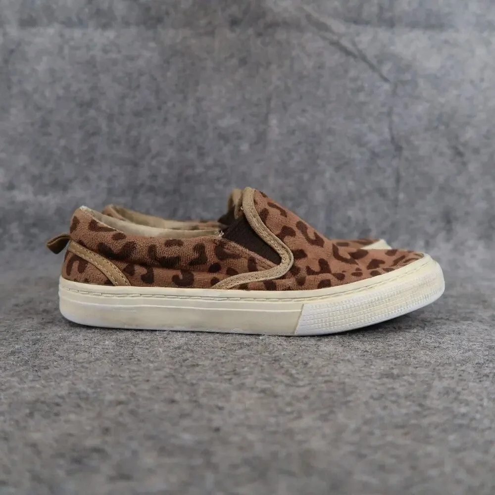 Gap Shoes Kids 12 Sneakers Slip On Animal Leopard Print Brown Casual Active Girl